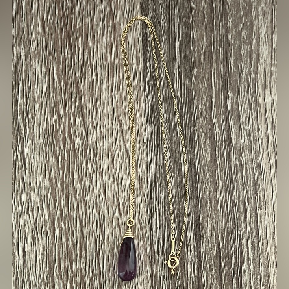 Tiffany & Co. amethyst olive leaf necklace - Picture 6 of 7